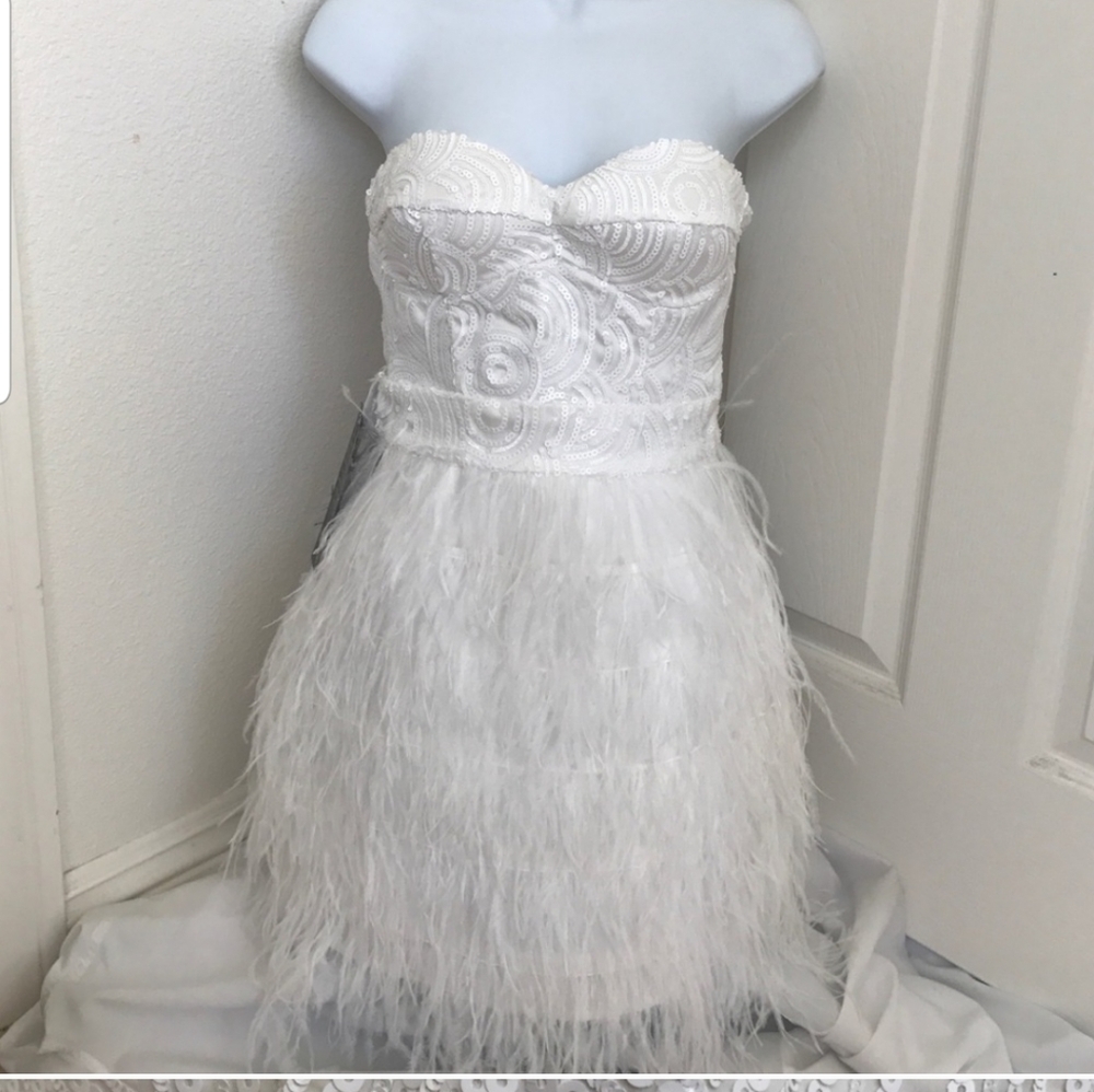 Bebe bridal sequin dress